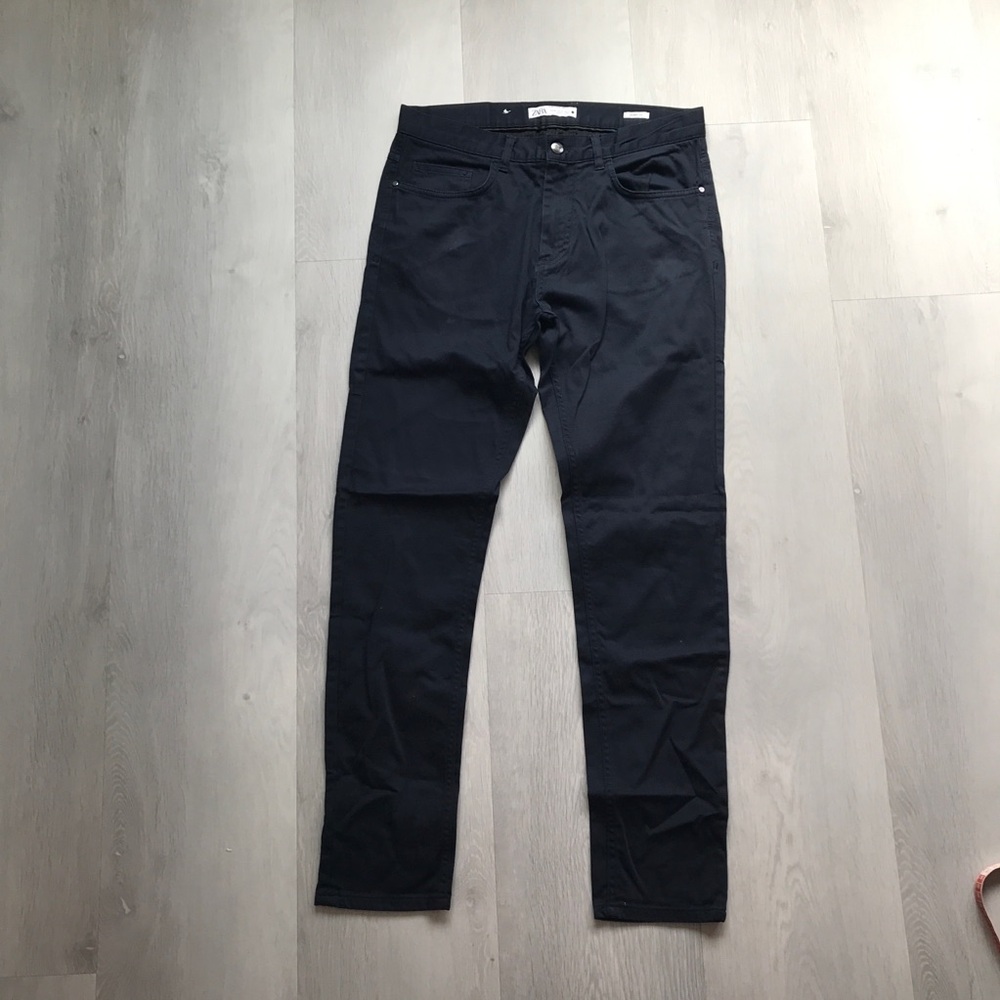 ZARA BLUE TWILL JEANS SLIM FIT FIVE POCKETS MENS 31